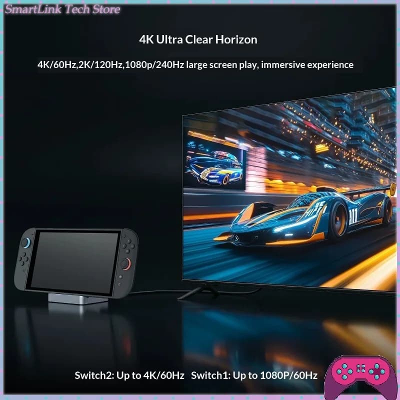 New Gulikit Switch 2 Docking Station with 4K HDR, Portable Multi-Functional Hub with Multiple Ports Gifts
