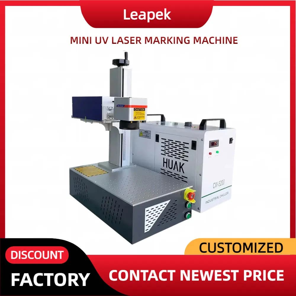 JPT 10W UV Laser Engraving Machine supports DXF PLT AI DWG DST formats for plastic glass crystal metal