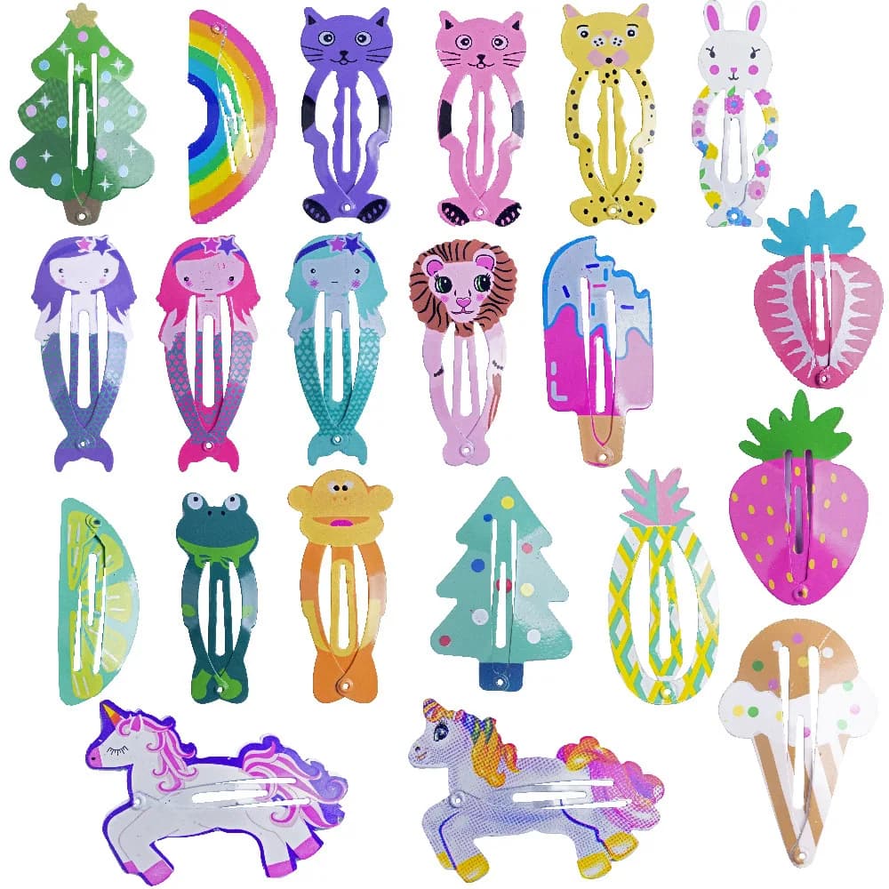 6PCS New Lovely Printed Fruit BB Clips forcine accessori per capelli per ragazze copricapo per bambini fermagli per capelli per bambini copricapo