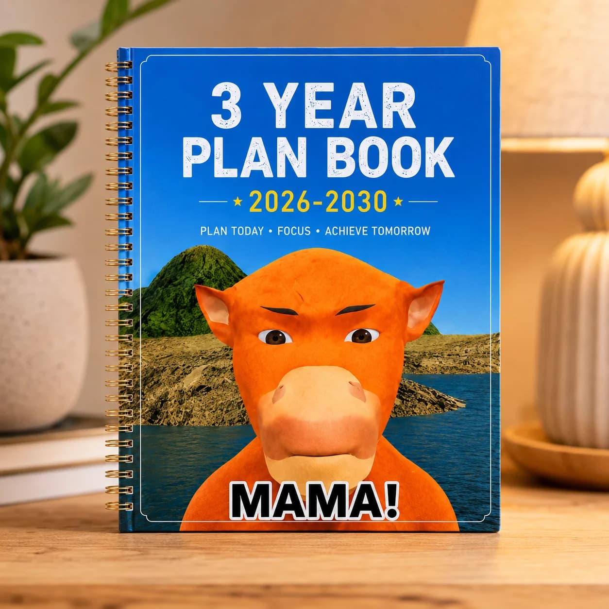 3 Year Plan Book 2026‑2030, Spiral Goal Setting Planner, Multi‑Year Journal Notebook for Long‑Term Goals & Future Planning