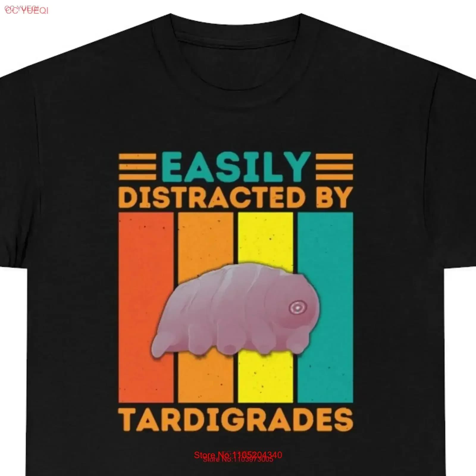 Facilmente distratto da Tardigrade T Shirt Water Bear Non importa vivere Tiny Die Never Animali microscopici Forte come tardigrade