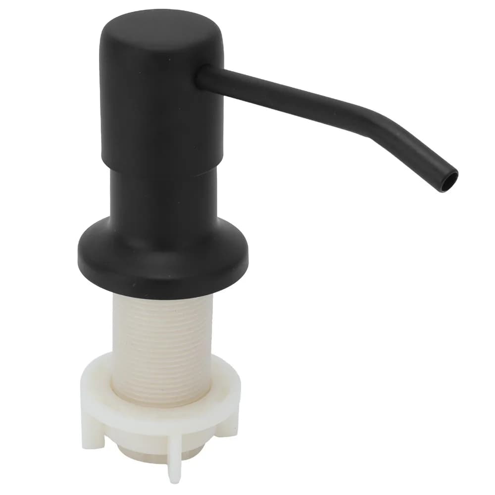 Stainless Steel Soap Dispenser Pump Matte Black 3.94ft Extension Tube Built In Soap Dispenser Built In Pump Head