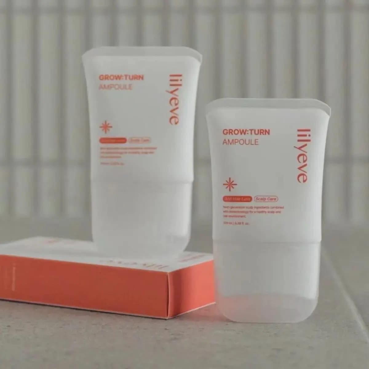 Korean Original Lilyeve Scalp Repair Biotin Ampoule Serum Grow & Turn Extracellular Vesicle Comb Anti-Hair Fall Growth Ampoule