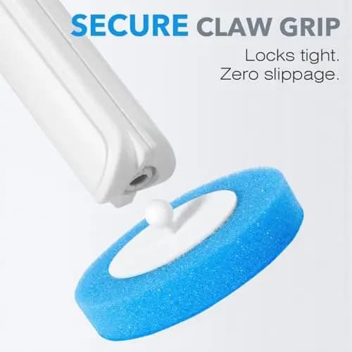 Confezione da 2 kit monouso con spazzola e asta per WC e 60 ricariche – Supporto con chiusura automatica, detergente per ruggine e calcare