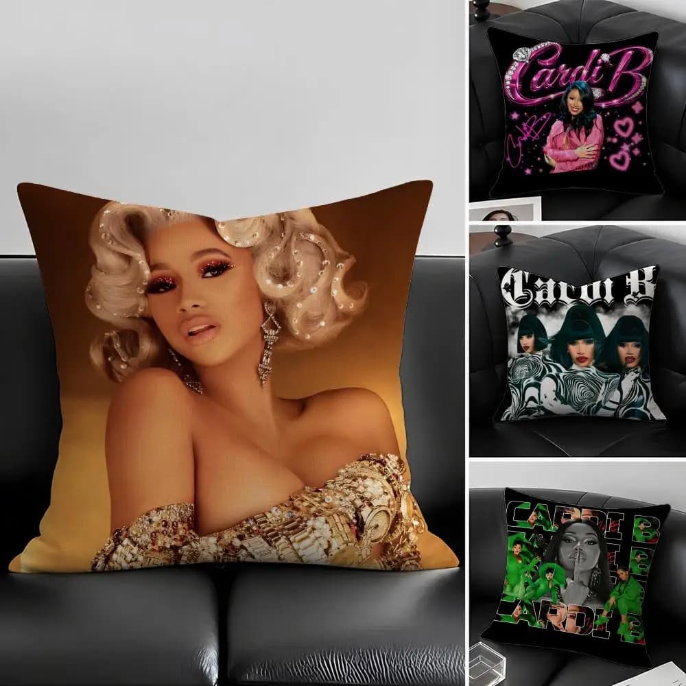 Set di fodere per cuscini in lino naturale C-Cardi B-S, decorazione tutto in uno per divano, camera da letto e sedia