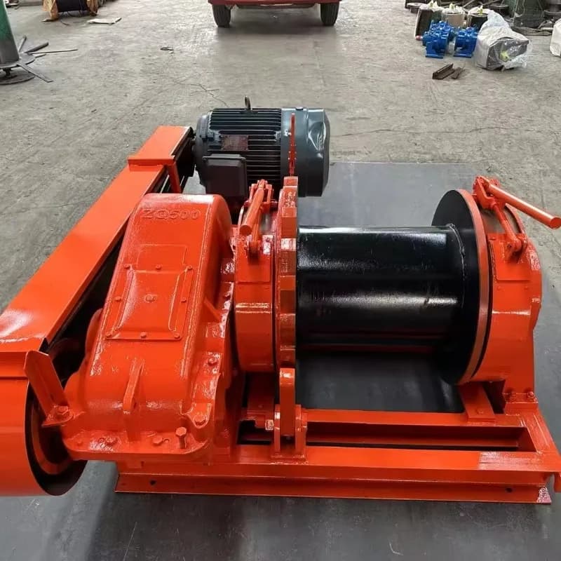 200 meters wire rope manual clutch winch 1-2 tons diesel electric marine crane truck drum locking function
