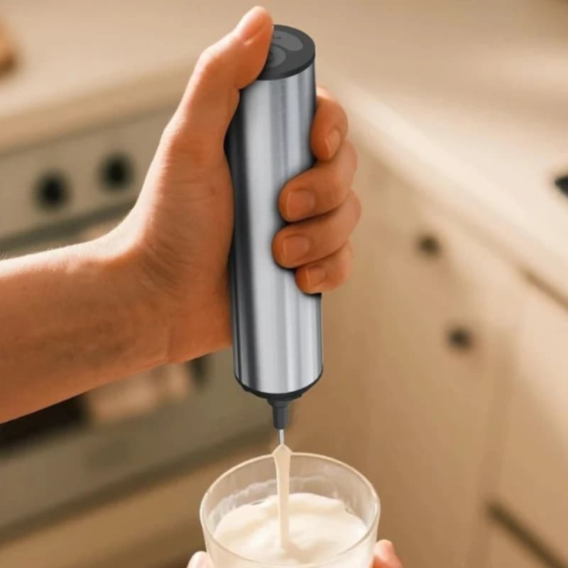 New Electric Milk Frother Household 3 Speeds Rechargeable Coffee Blender Covered Storage for Milk Drink Coffee Cooking Tool