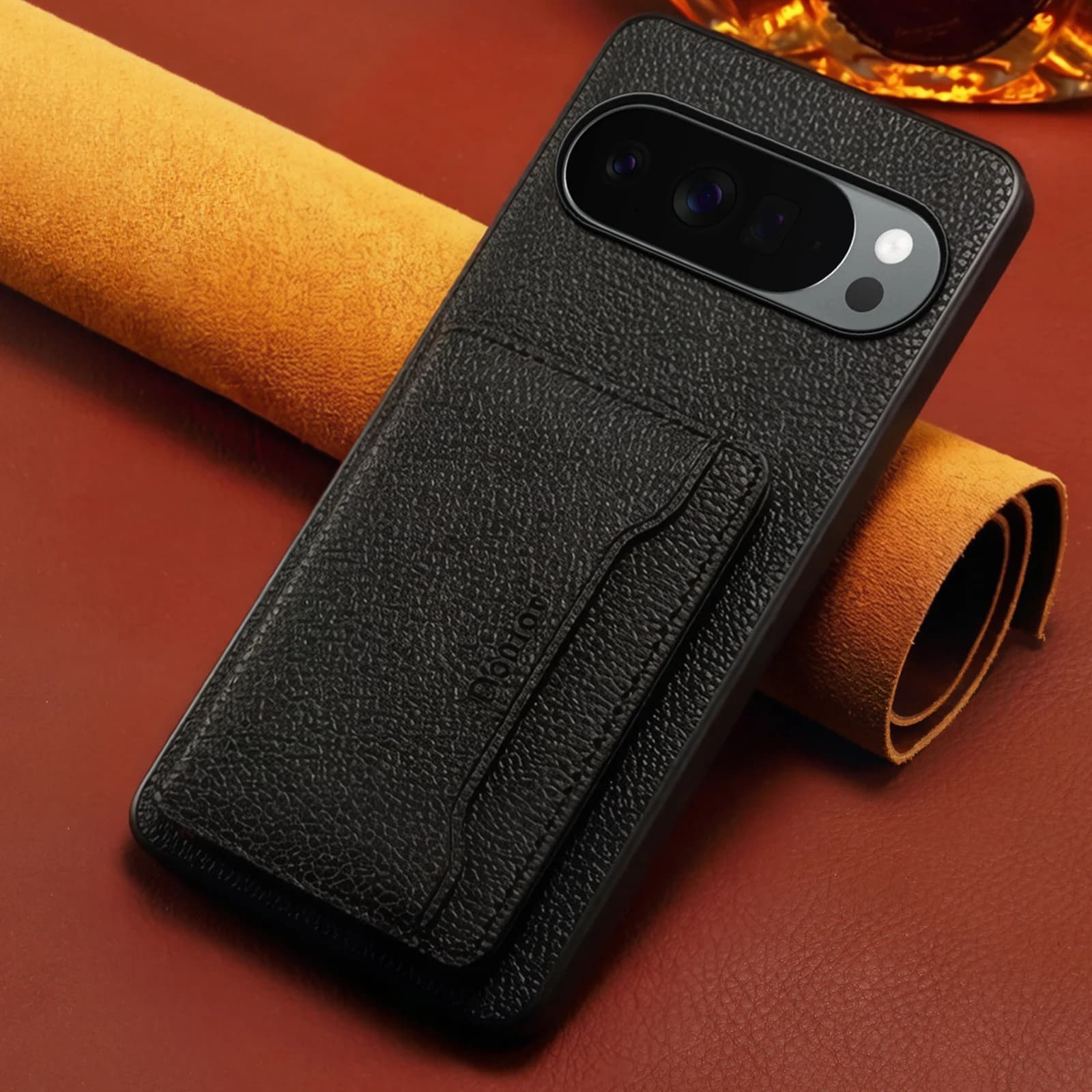Custodia Magnetica per Ricarica Wireless in Similpelle con Porta Carte e Funzione Stand per Google Pixel 10 Pro XL 9A 8 7