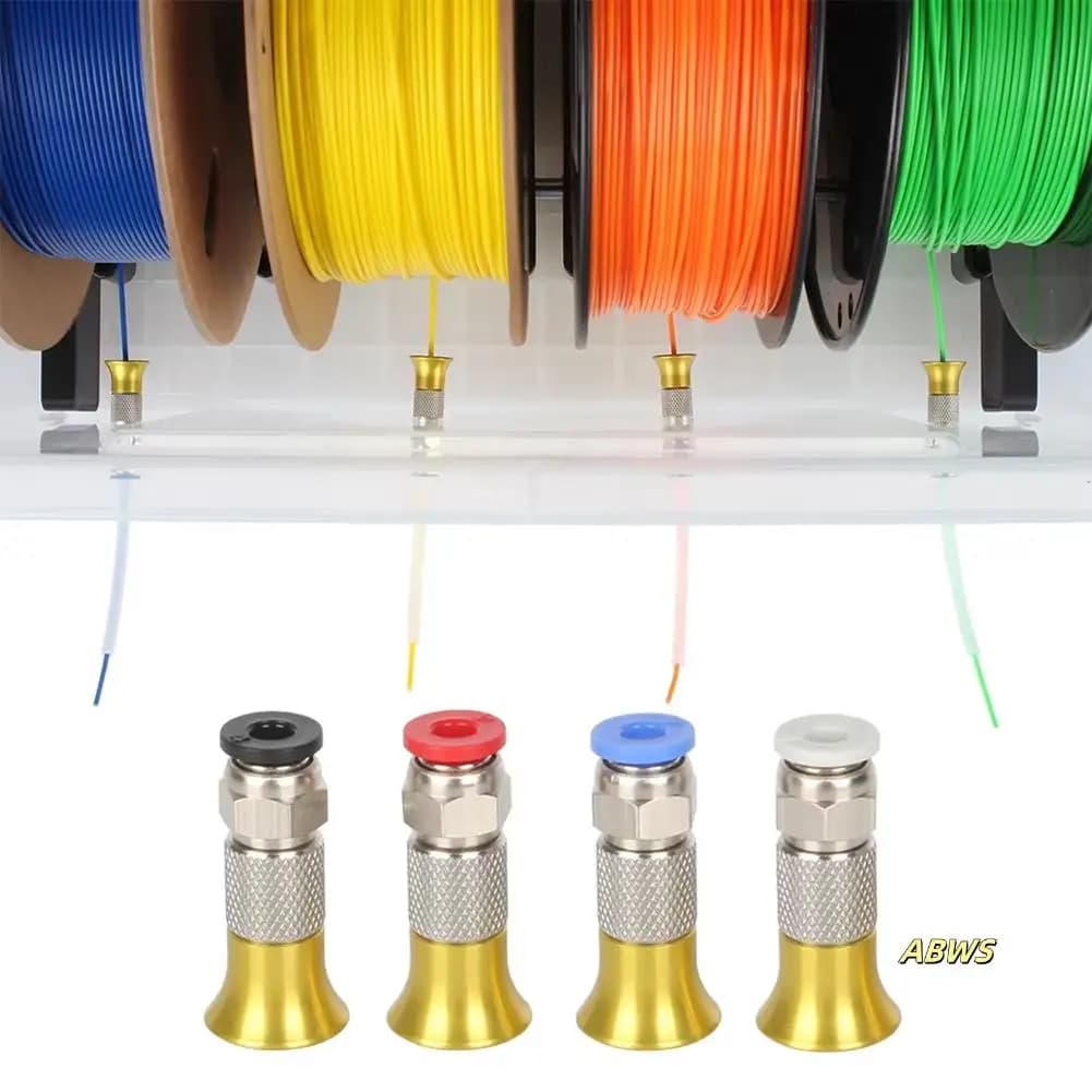 PLA Filament 3D Printer Parts Filament Dryer Box Accessories Filament Connector Kit 3D Printer Pneumatic Connector PC4-M6