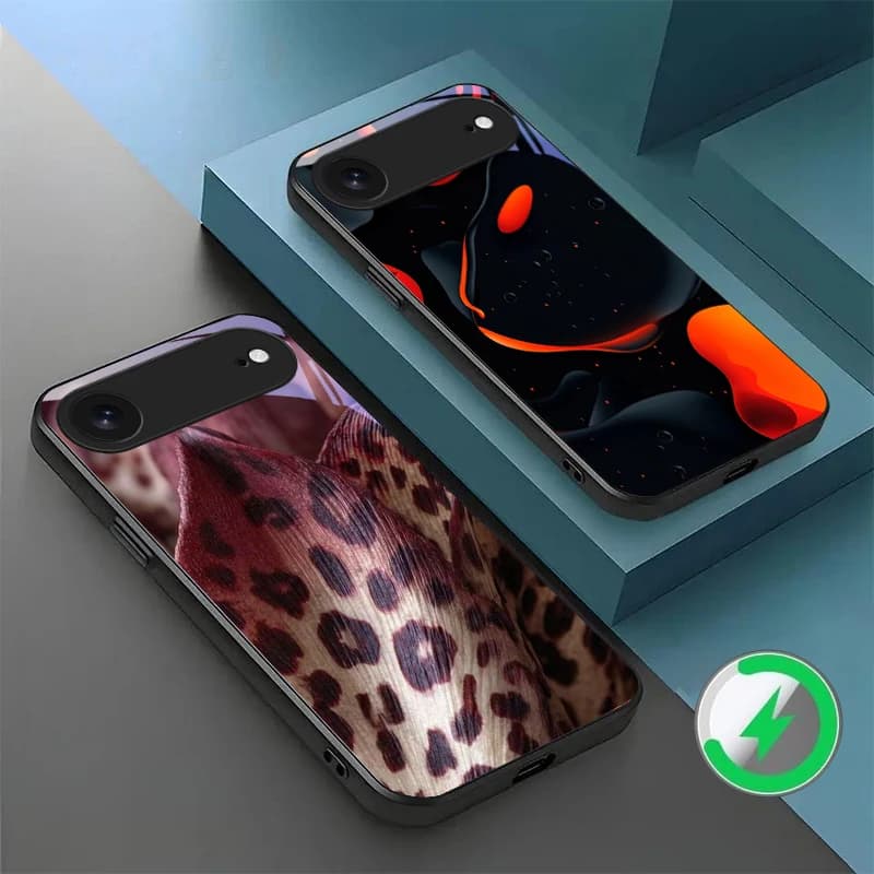 Custodia per telefono in vetro magnetico con motivo Alien Purgatory, compatibile con iPhone 17 Pro Max, 16E, 15 Pro, 14, 13 Plus, 12 mini, 11, 16 Air, 17 Pro