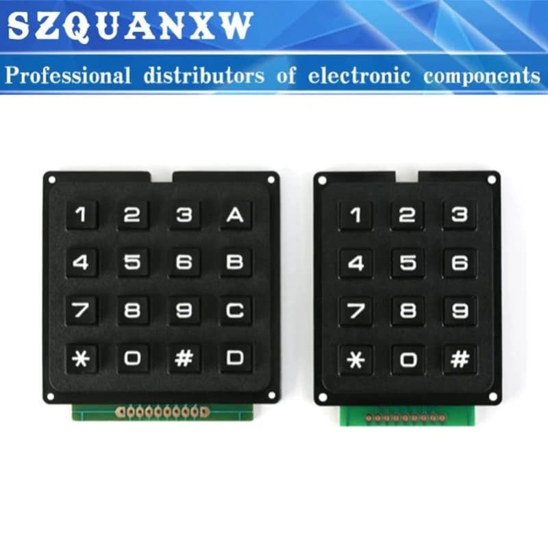 3*4 4*4 Matrix Switch Keyboard Module Array Keyboards ABS 4x4 3x4 12 16 Membrane Switch Keyboard DIY Kit for Arduino