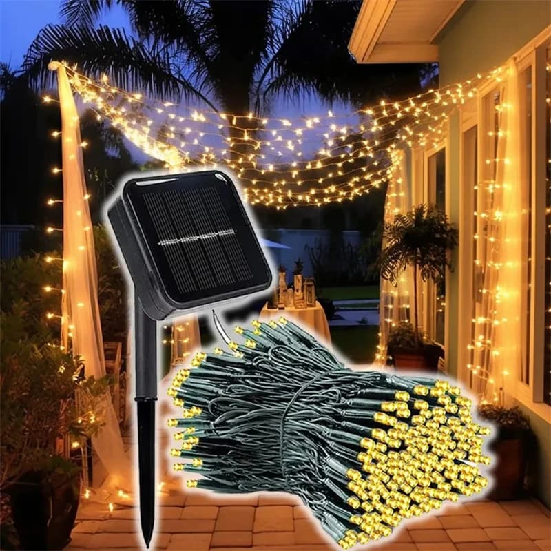 20/50/100/200 LED Solar String Light Fata Giardino Impermeabile Lampada da esterno Ghirlanda per la festa di Natale Decorazione della casa