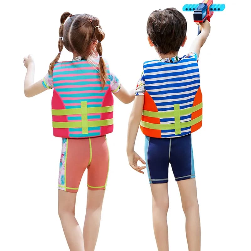 Children's Life Jackets Warm Middle-aged and Older Children's Swimming Buoyancy Vests Swimming Rafting, Surfing Equipment