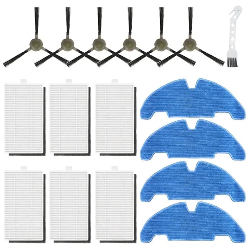 B82B-Per Lefant M330 Pro Robot Aspirapolvere 17PCS Parti di ricambio comprese filtri HEPA Spazzole laterali Mop Pad Accessori