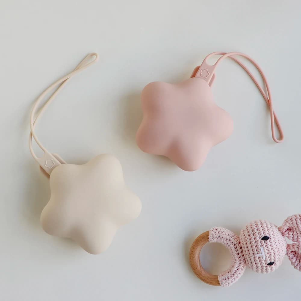 Silicone Massage Pads Nipple Holder Handbags Hanging Baby Suck Storage Box Container Holder