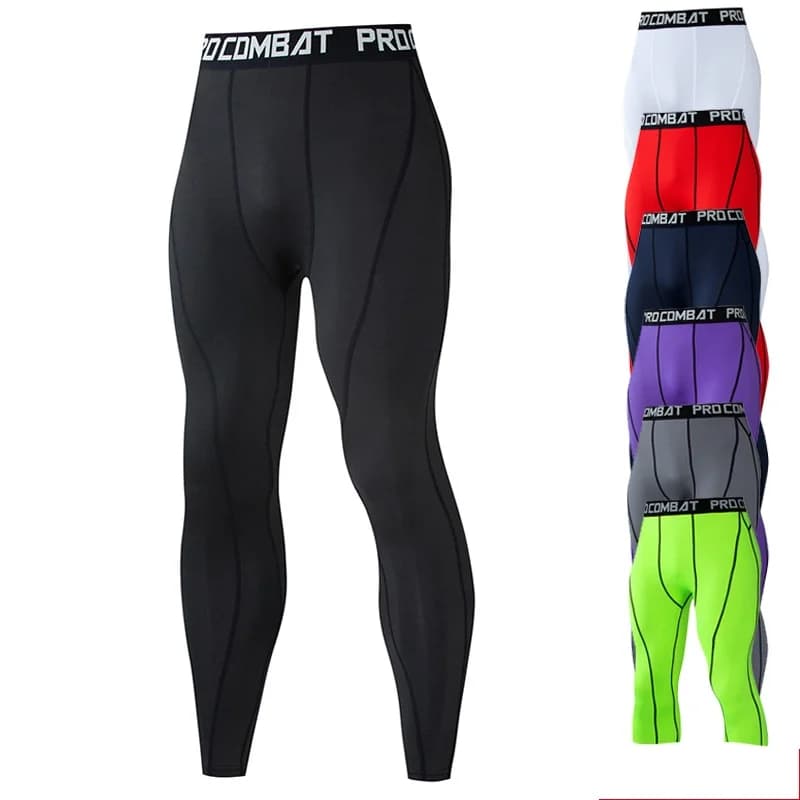 2026 Men's Cool Dry Leggings Sports Baselayer Running Tights Athletic Workout Active Shorts Mens Compression Pants Tights