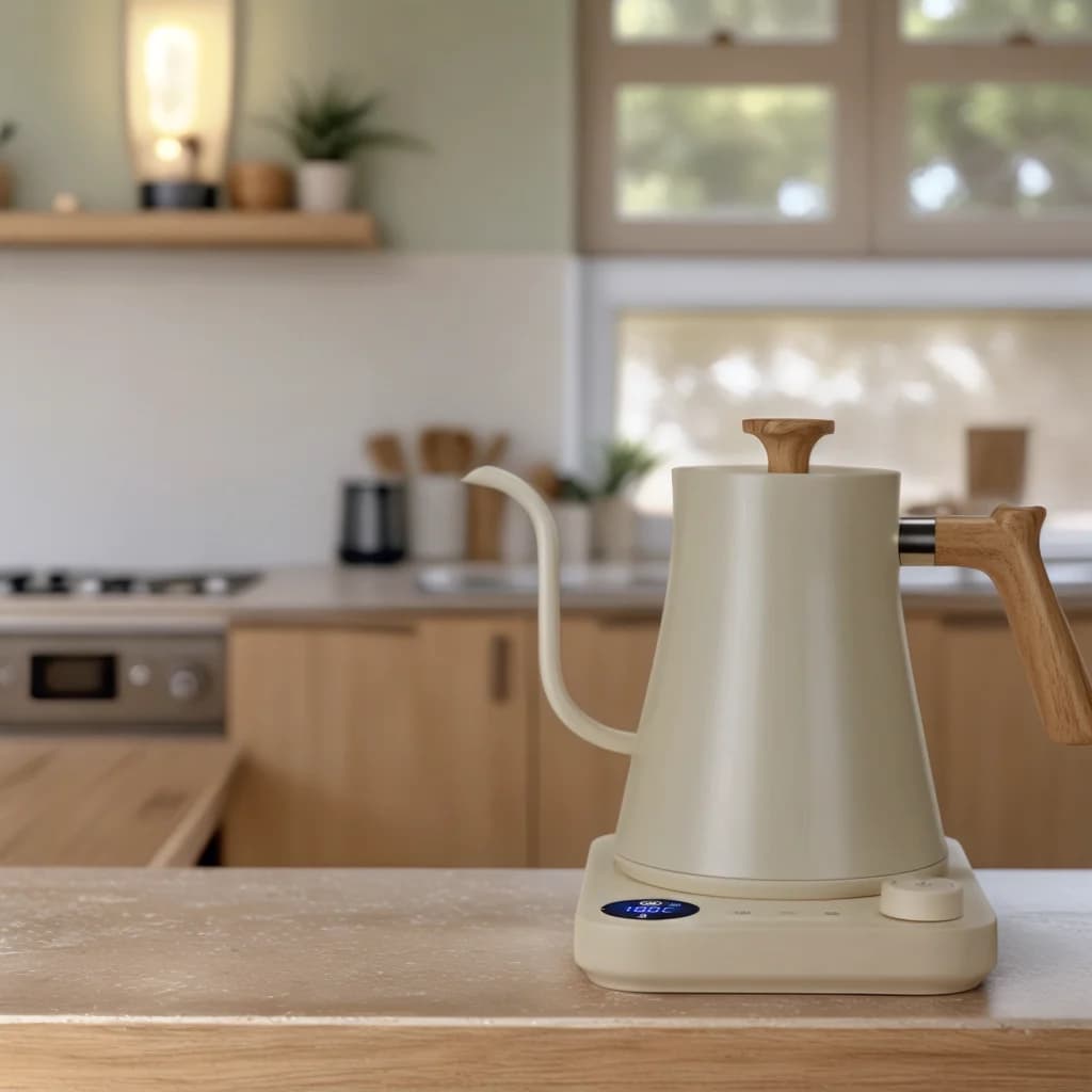 Intelligent new design 2025 thermostatic electric kettle with swan neck, ideal for making coffee and pouring, electric kettle