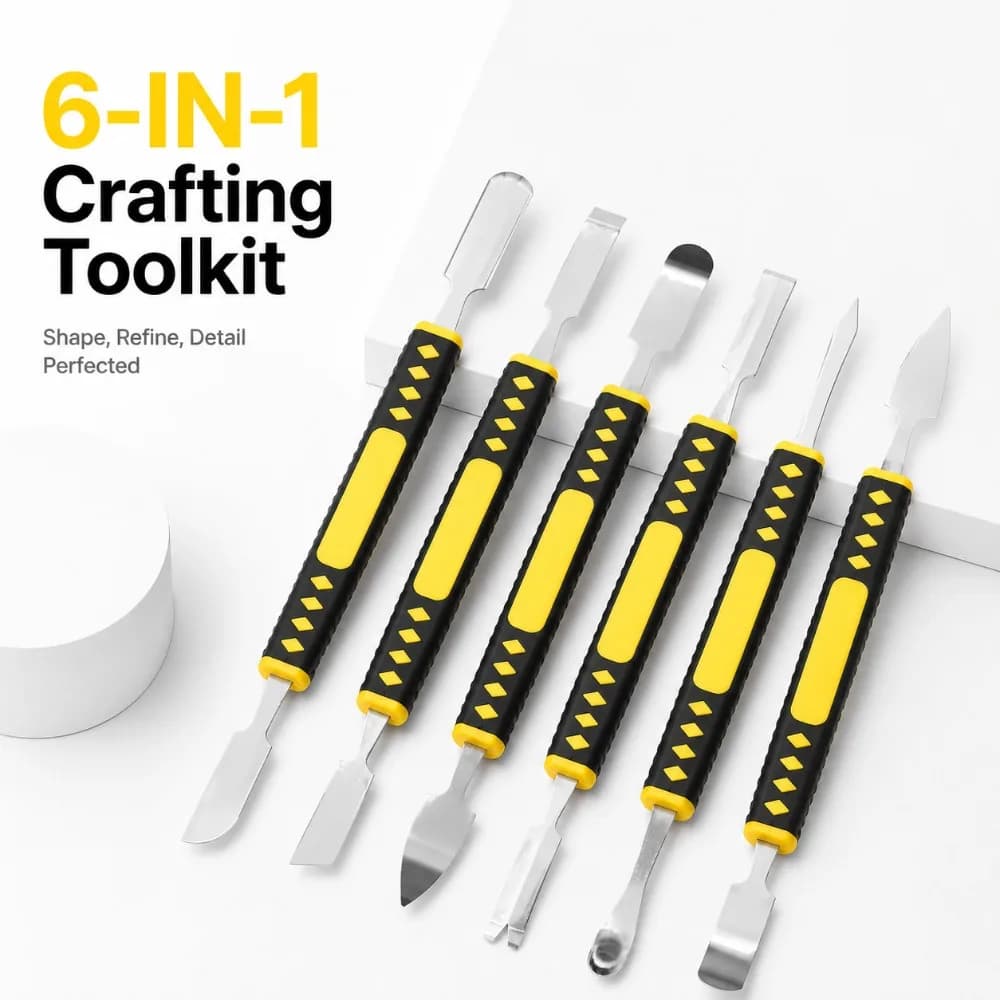 Double Sided Metal Pry Spudger Scraper Set Anti-slip Grips For Smartphone Tablet PC Screen Disassembly Electronic Repair Jobs