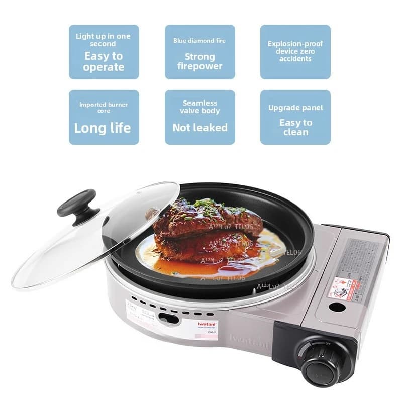 Portable Windproof Gas Stove Butane Burner ZGP-2 for Outdoor Camping Home Cooking