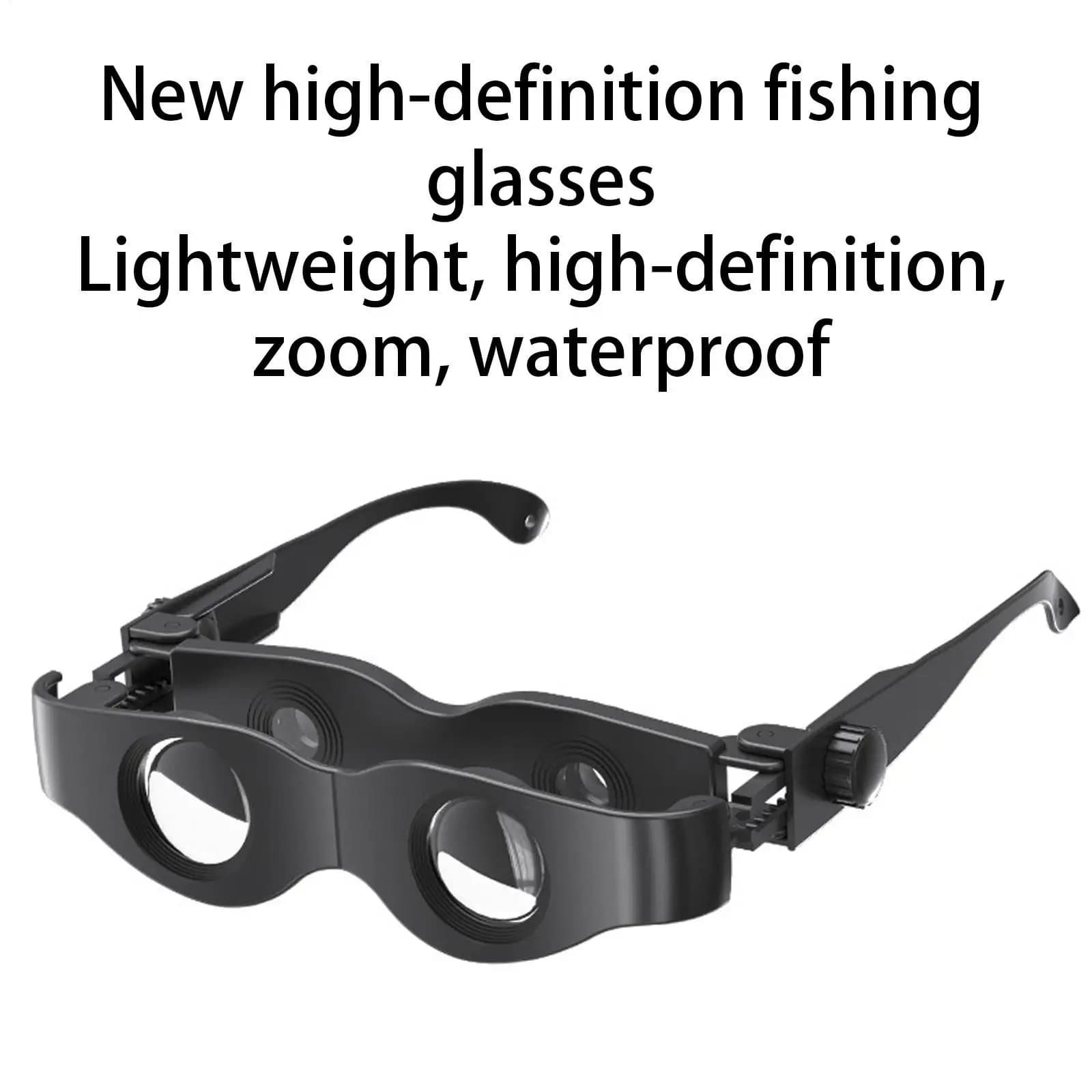 Fishing Binoculars Night Vision Hands-Free Compact Magnifier Wearable Fishing Tackle Binoculars Glasses for Men Angler Outdoor