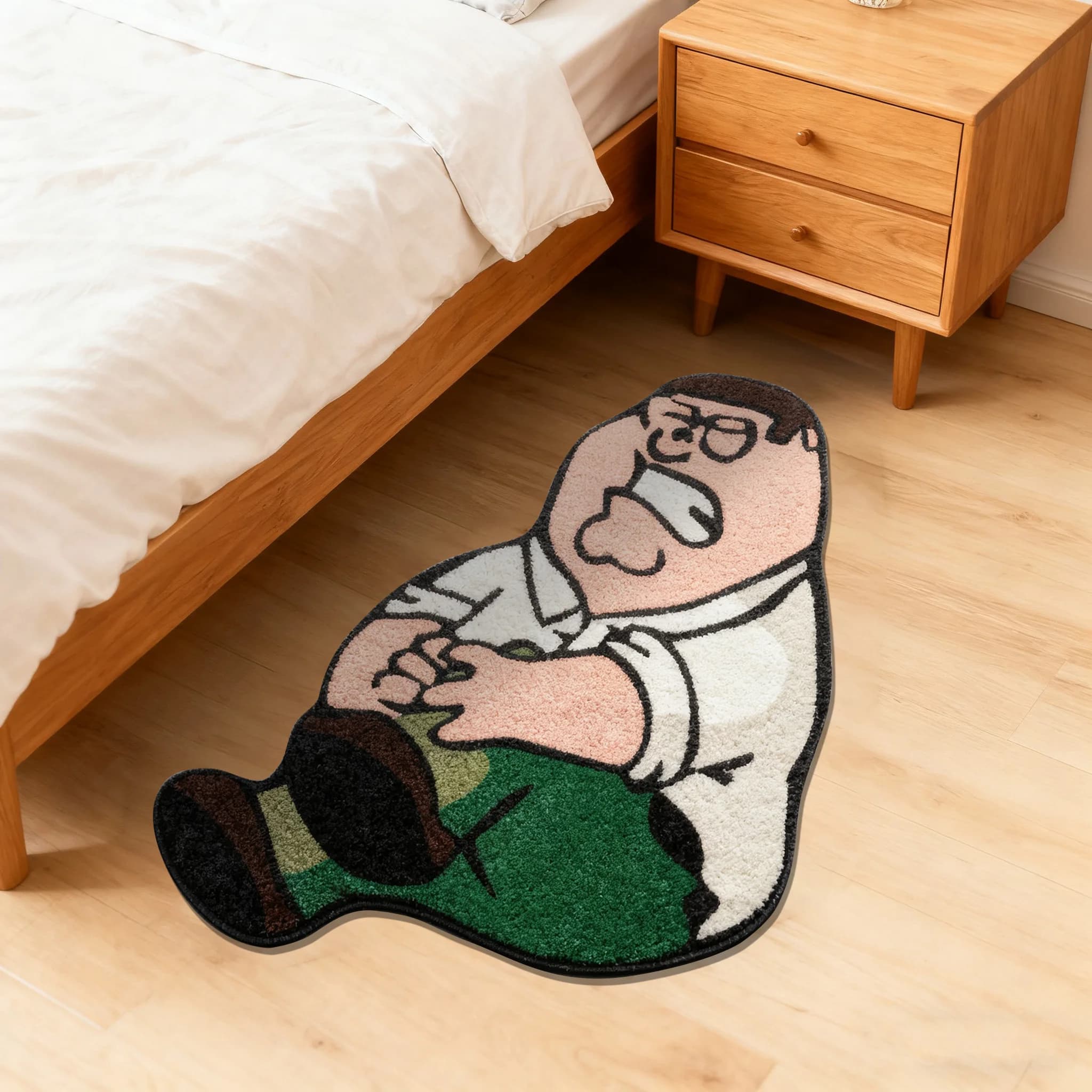 VIKAMA cartoon shape creative carpet, decoration for children's room, soft and comfortable mat for living room and bedroom, home decoration
