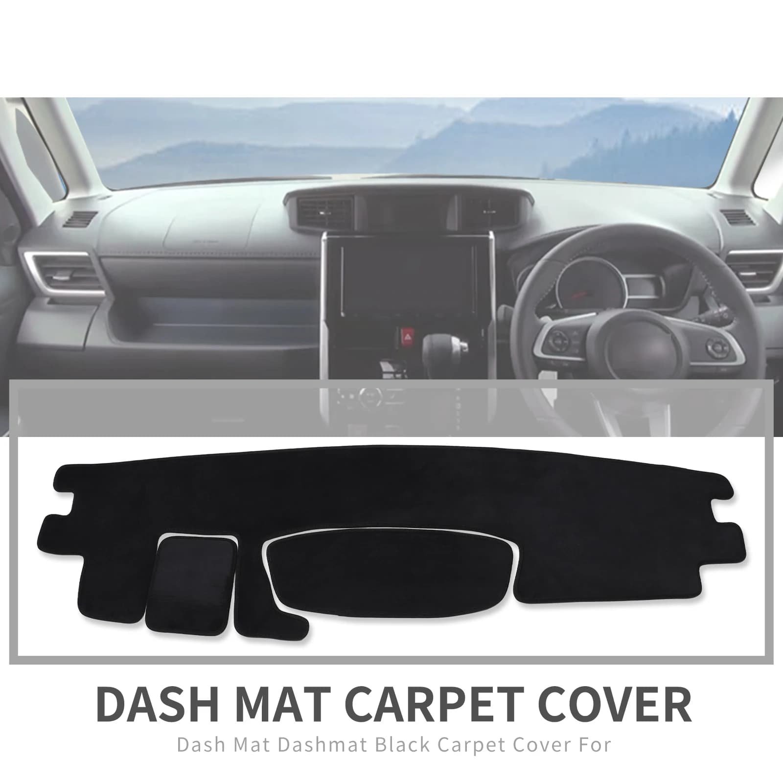 Tappetino per cruscotto auto per Toyota TANK ROOMY THOR 2016-2023 Tappeto protettivo parasole Dash Zerbino Dashmat