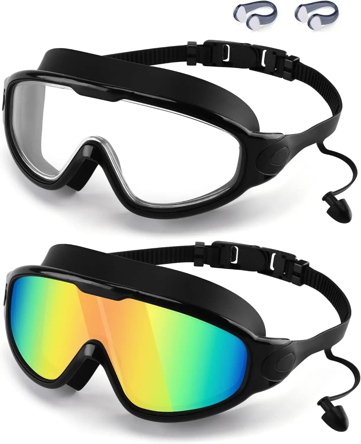 UV-proof swimwear for adults and boys, Clear View swimming equipment, 2 pack
