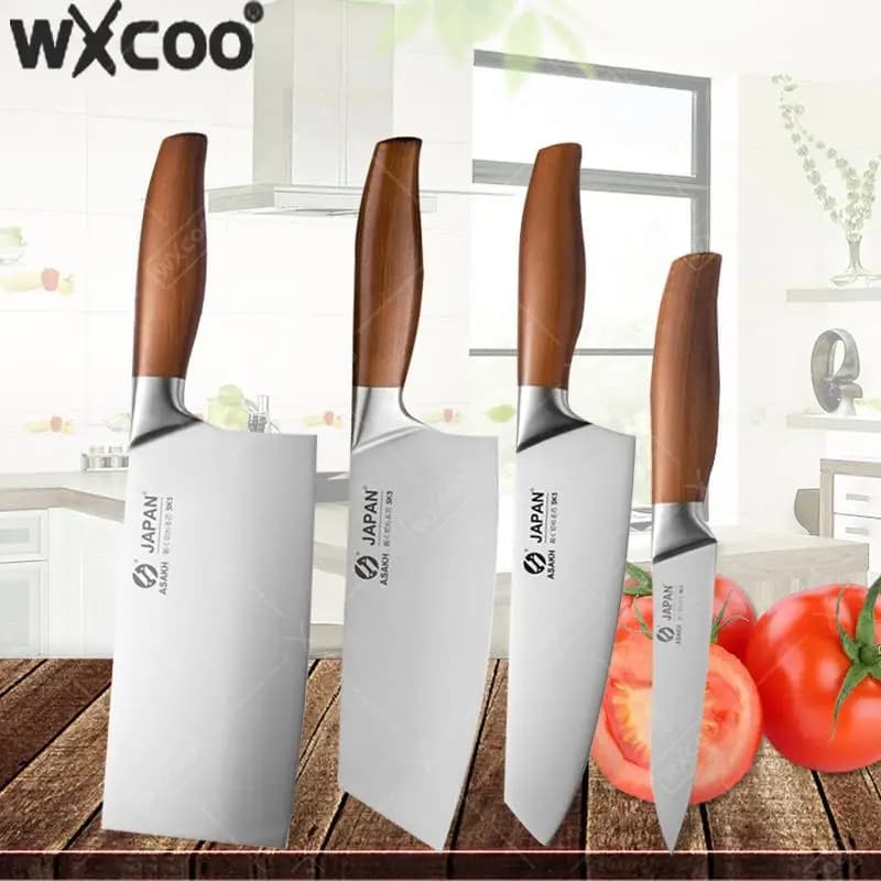 WXCOO Japanese professional kitchen knife Stainless steel fish fillet knife Peeled meat mannaia Multi-purpose knife Cooking tool