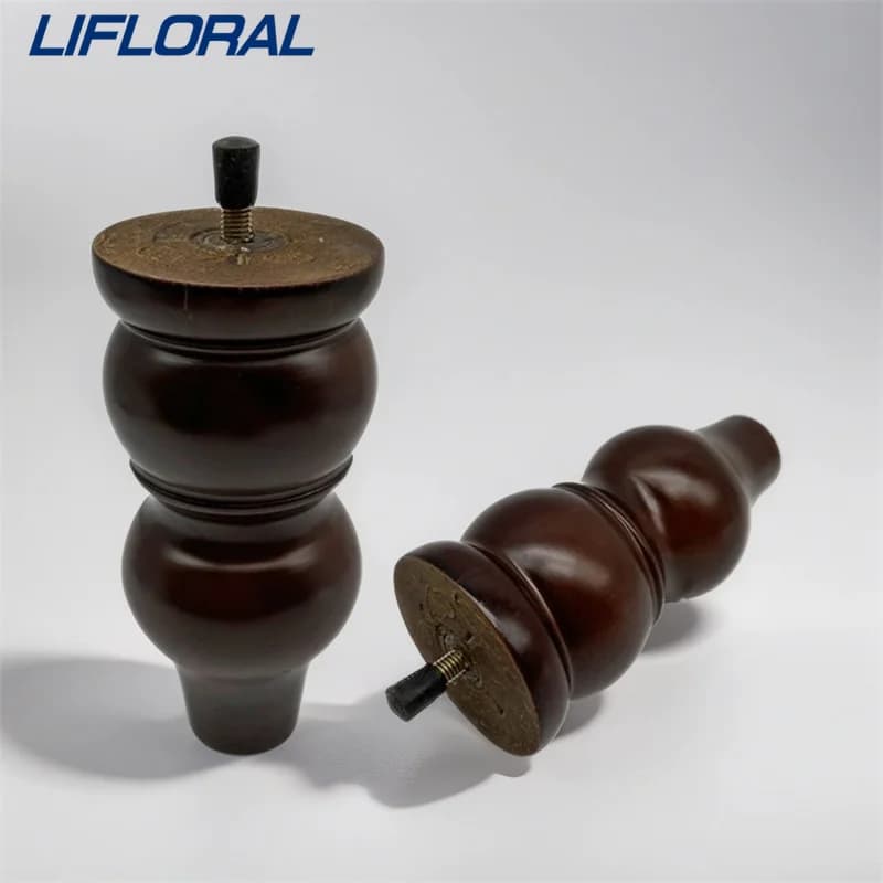 4 pezzi 15 cm gambe per mobili in stile europeo gambe per divani in legno massello piedini di ricambio raccordi tavolino mobile TV gambe in legno