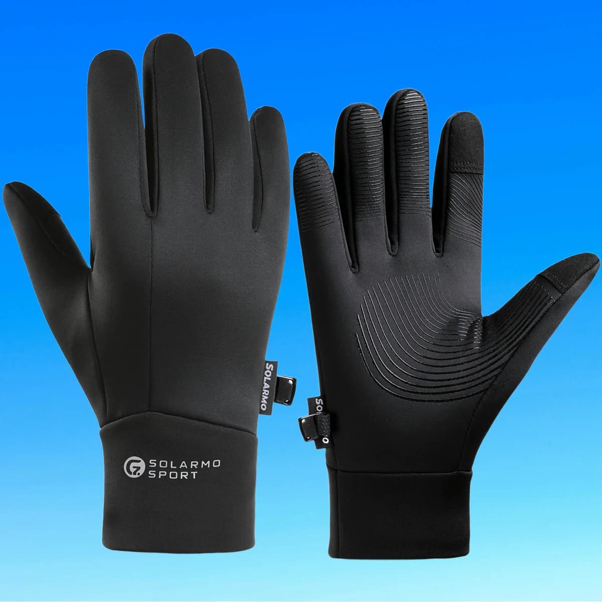 Guanti da ciclismo autunnali e invernali, guanti caldi antiscivolo, resistenti all'usura, caldi, touch screen da ciclismo per alpinismo all'aperto
