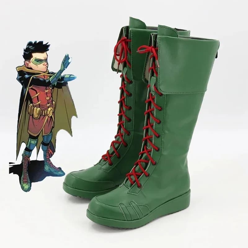 20262026 122026 11Game Cosplay Shoes Damian Wayne Robin Boots Halloween Costume Accessories Props