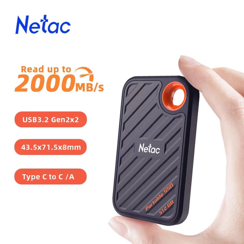 Netac NVME SSD 1tb disco rigido esterno SSD 2tb M.2 SSD NVME 500gb 250gb Portbale esterno hd disco a stato solido per Laptop