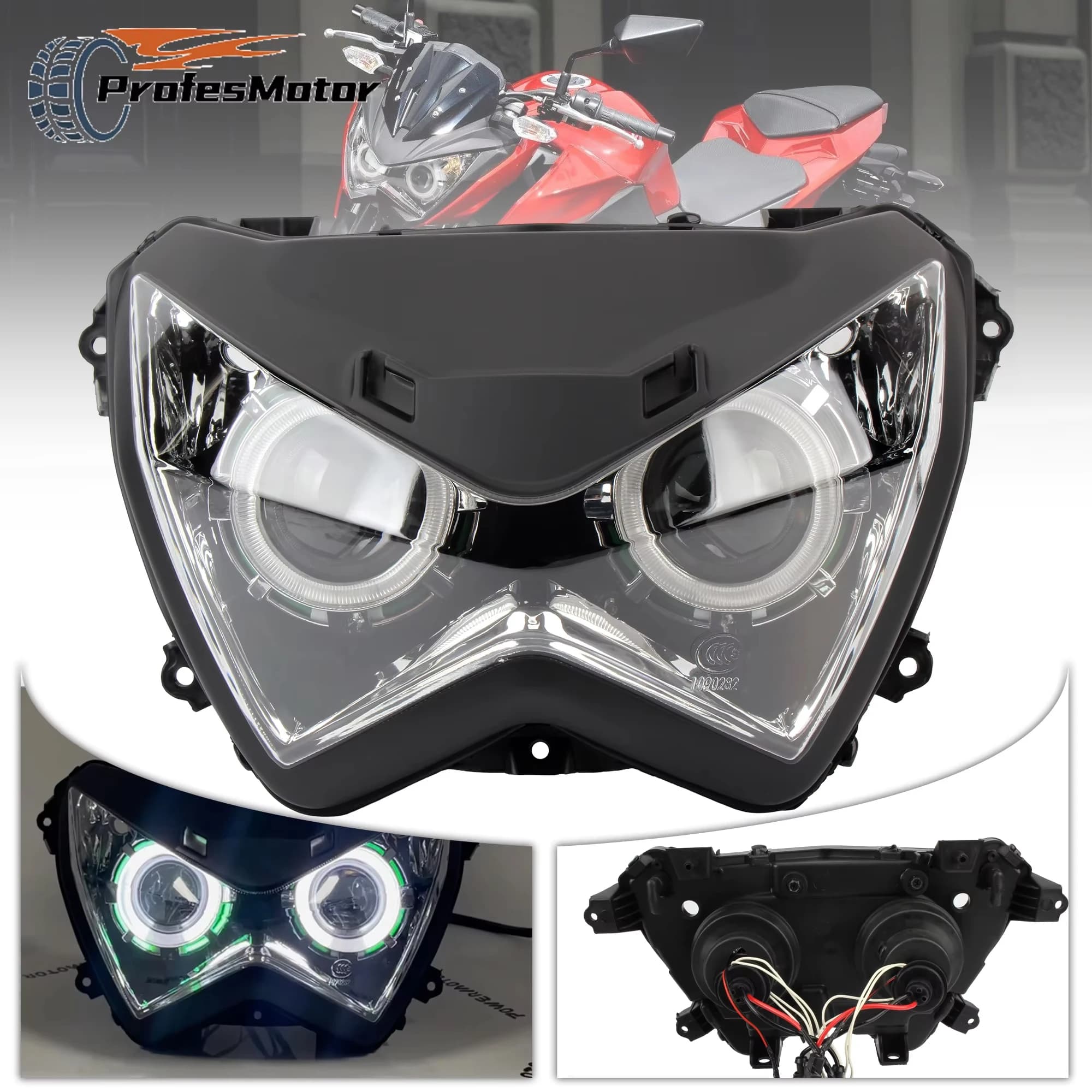Faro del motociclo A LED Per Kawasaki Z800 Z250 2013 2014 2015 2016 2017 Dirt Bike Supermoto LED Stoppino Accessori di Modifica