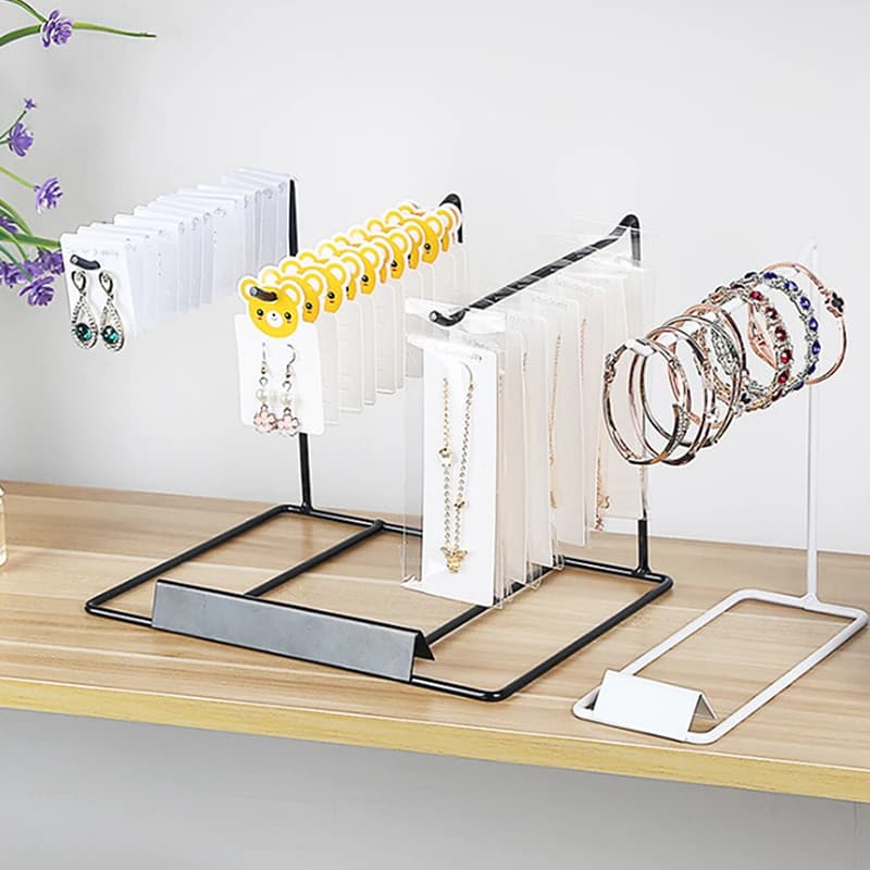 Iron Jewelry Display, Desk Decoration, Earring Organizer, Necklaces and Hair Accessories