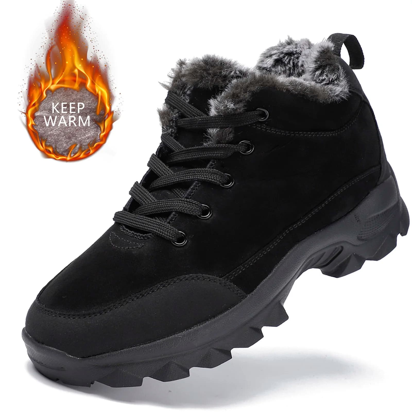 Stivali da neve da uomo scarpe da passeggio invernali all'aperto scarpe da ginnastica leggere per uomo scarpe invernali Botines Tenis stivaletti da trekking da uomo calzature