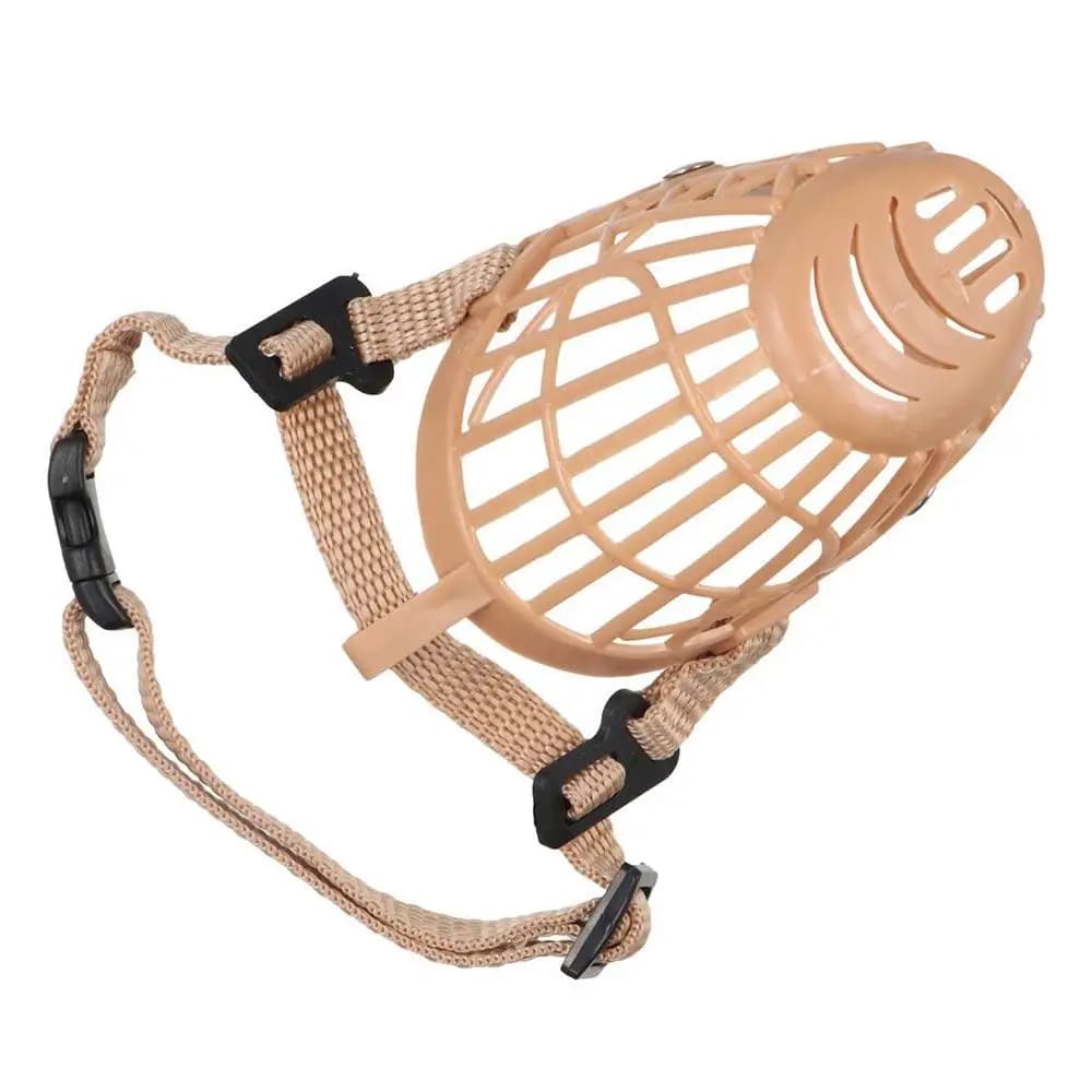 Rete traspirante anti-morso in plastica per animali domestici, maschera per toelettatura della bocca, museruola per cani da compagnia