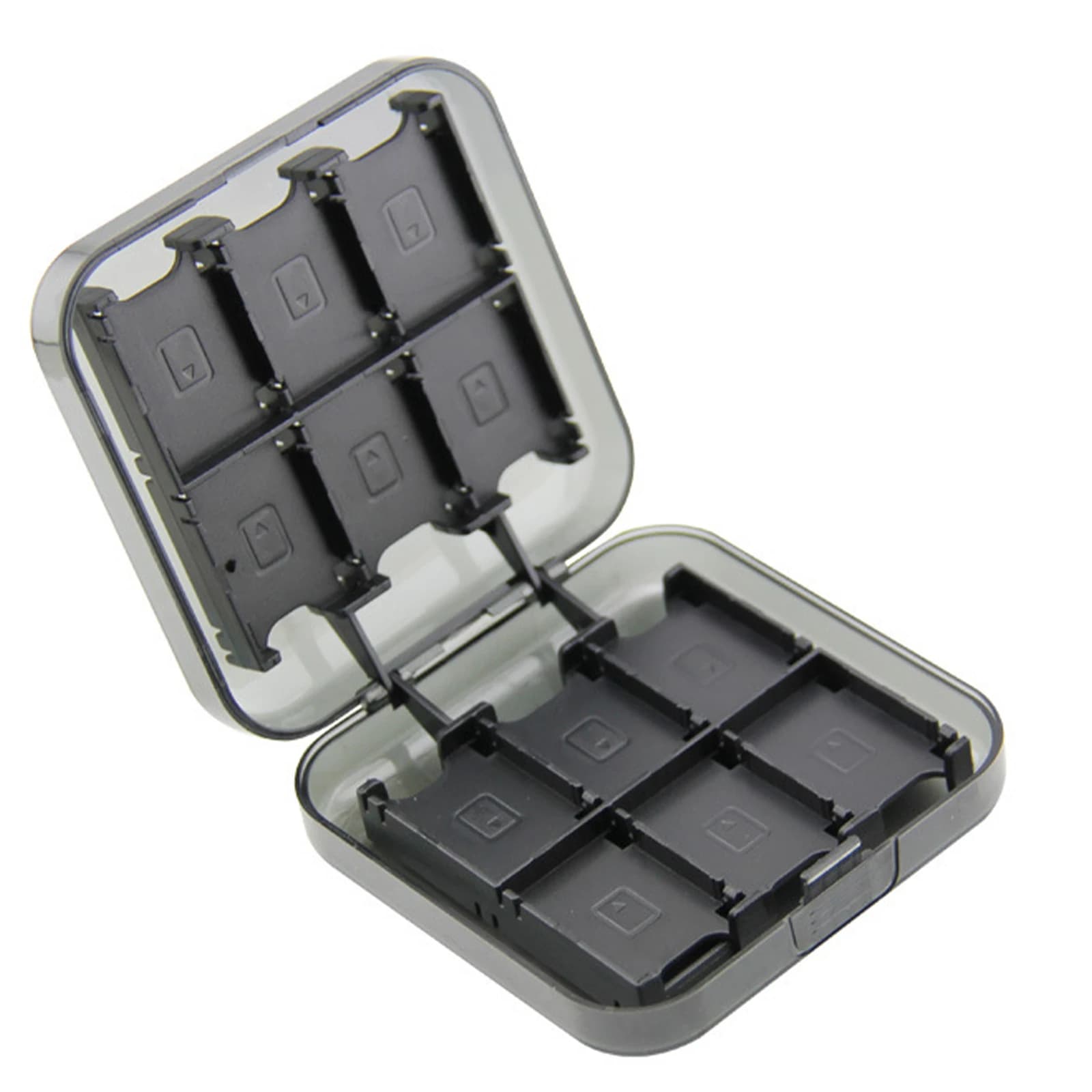 Per Nintend Switch 24 custodia per schede di gioco Mini custodia rigida Protable scatola nera trasparente per accessori di gioco Nintendo Switch