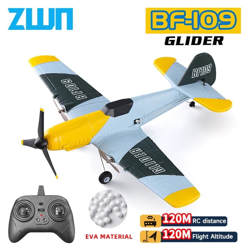 RC Plane BF109 Professional 2.4G Radio Remote Control Airplane EPP Foam Aircraft aliante Flying Model Toys For Children Gifts