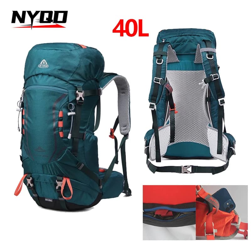 40L Outdoor Sports Backpack Women Men Large-capacity Duffel Bag Multifunctional for Mountaineering Hiking Travelling Camping
