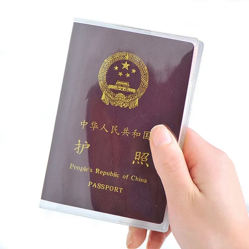 Copertine per passaporto trasparenti impermeabili sui passaporti Porta passaporto in plastica