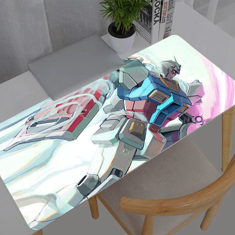 Tappetino per mouse Anime Gaming Mobile Suit Gundam Accessori Mousepad Gamer PC Completo Tappetino per tastiera per computer Varmilo Table