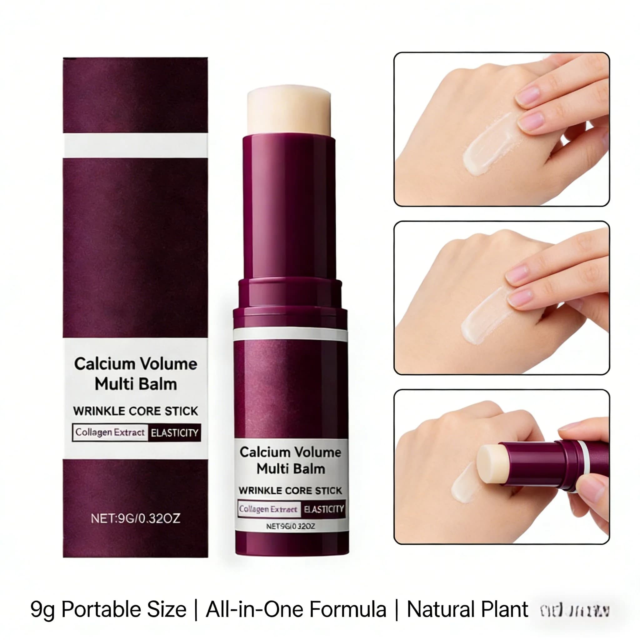 Multi-Balsamo Stick to Football for Korean Skincare, Face Cream and Eyes, Hydrating Collagen Background Anti-Walks