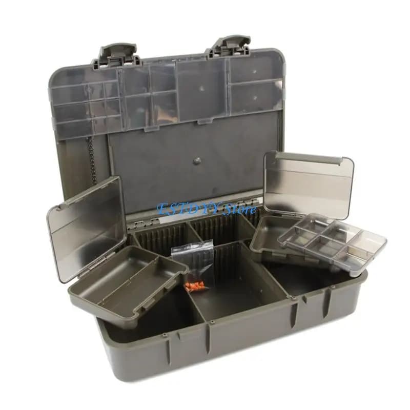 G6DE Scatola per attrezzatura da pesca Scatola per attrezzatura da pesca Gancio per custodia Vassoio Scomparto multiplo