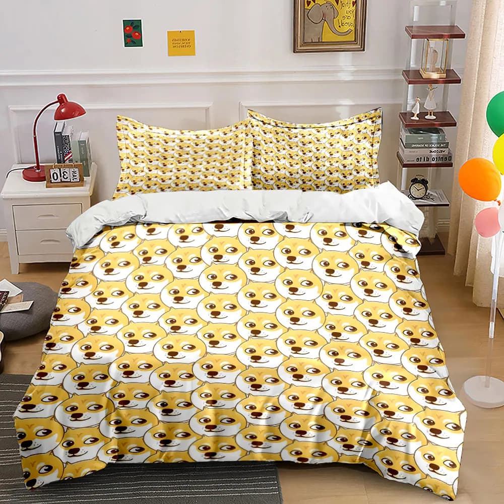 Set Decorativo a Tema Cane per la Casa, Set Copripiumino Morbido e Confortevole, Include 1 Copripiumino e 2 Federe, Regalo
