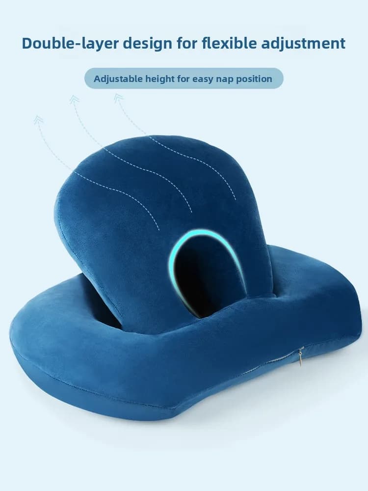Office Nap Pillow Slumber Support Headrest for Desk Adjustable Neck And Shoulder Relaxation Home Decorative Cushion