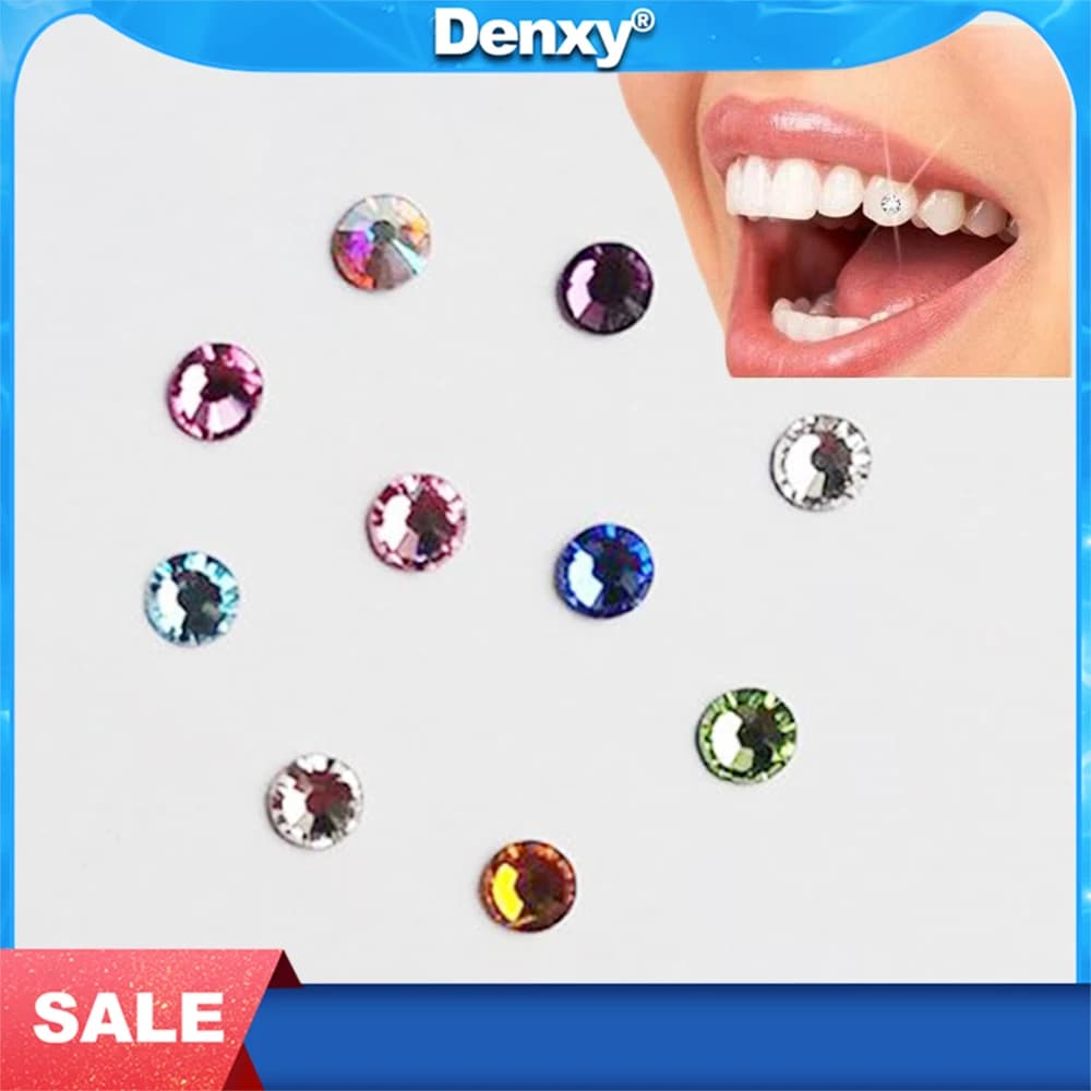 2 boxes of dental crystal tooth crystal diamond teeth decoration jewelry teeth whitening ornament dental orthodontic bracket