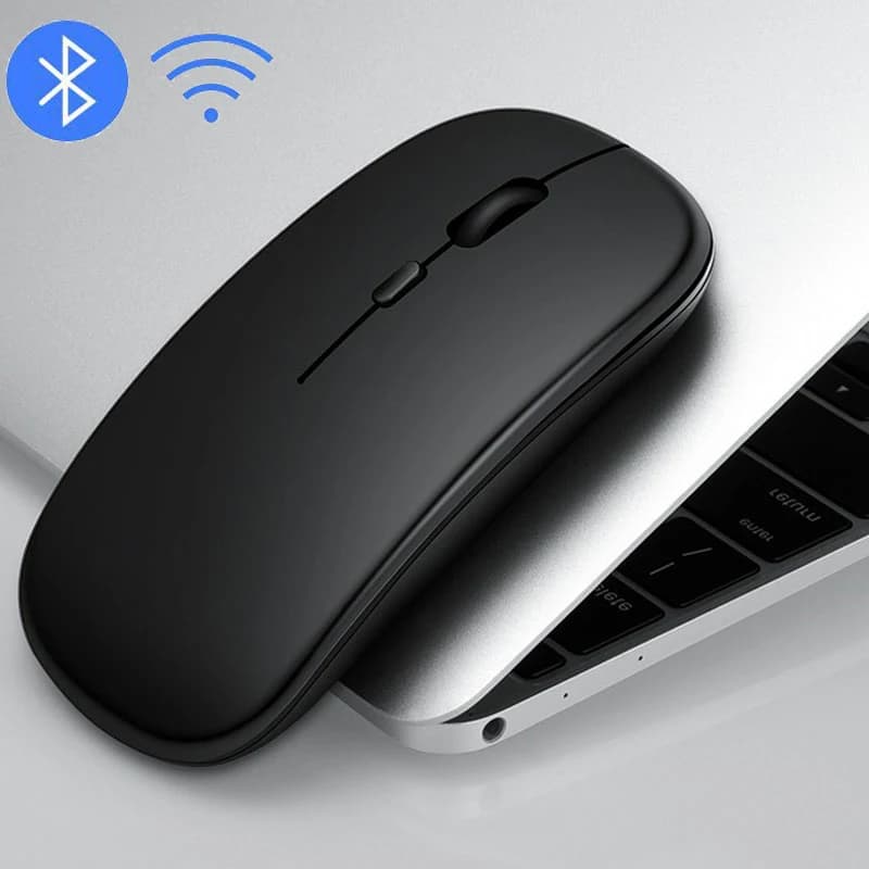 Bluetooth 5.0 Wireless Mouse Ultra Slim Portable Silent Ergonomic for Laptop Tablet PC MacBook Phone Adjustable DPI Ergonomic