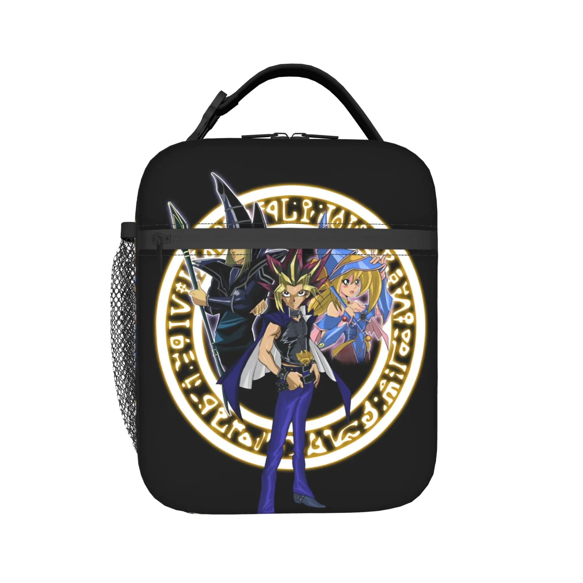 Y-Yus Gi O-Ohs Insulated Lunch Bag Women Leakproof Slifer the Sky Dragon Vintage Graphic Cooler Thermal Lunch Box Beach Camping