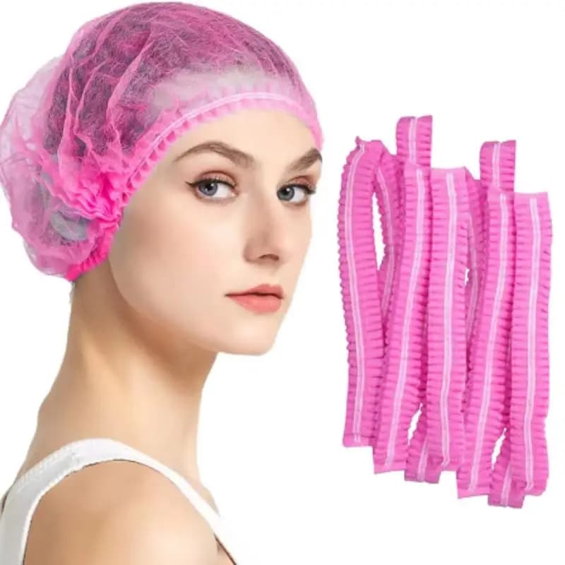 80 pcs Waterproof Disposable Shower Head Women's Shower Head Covers Elastic Stripe For Mouth Hair Thickening Plastic Pe
