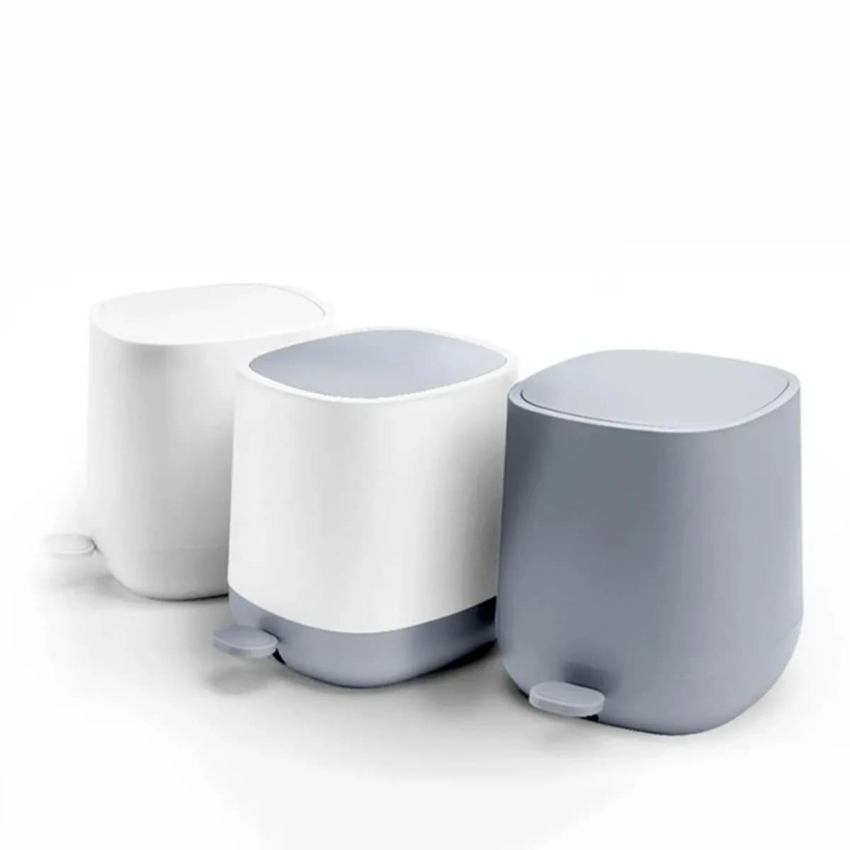 Contenitore per Rifiuti da 9 Litri, Bidone Automatico a Cubo con Coperchio per Casa e Ufficio, Cestino per Pannolini e Rifiuti, Arredo per lo Stoccaggio